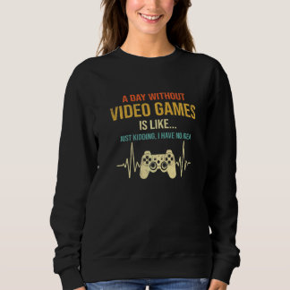 Sudadera Un día sin videojuegos Gamer de videojuegos mascul