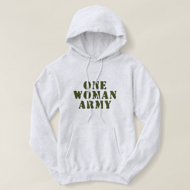 SUDADERA UN EJÉRCITO MUJER (Diseño del anverso)