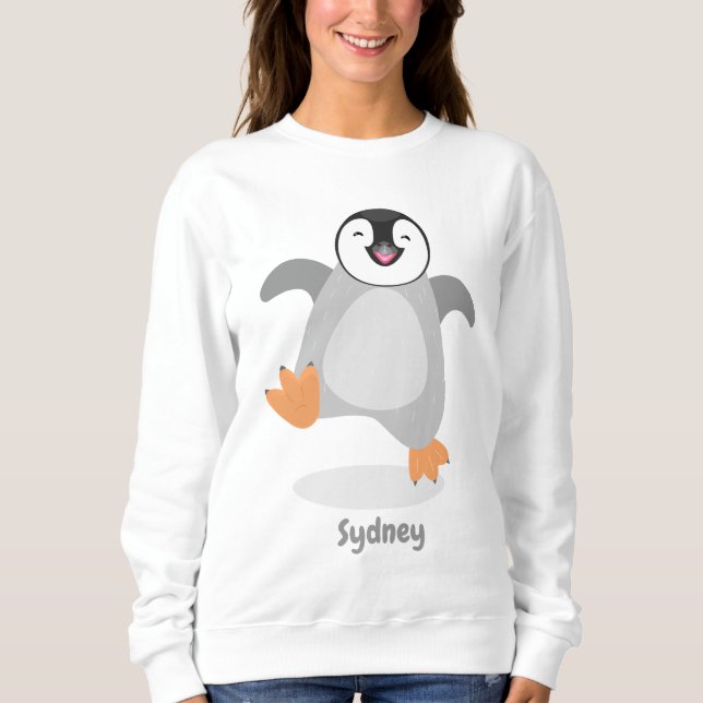 Sudadera Un emperador alegre, un personalizado de polluelos (Anverso)