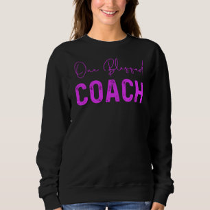 Sudadera Un entrenador bendecido, aprecio de entrenador