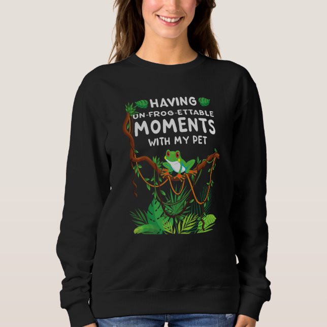 Sudadera Un frog ettable Moments  red eyed tree frog (Anverso)