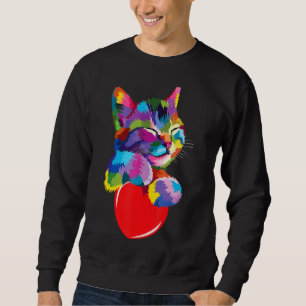 Sudadera Un Gato Corto Para Los Amantes De Los Gatitos Adop