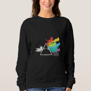 Sudadera Un gato escurridizo espumoso prisma para la cienci