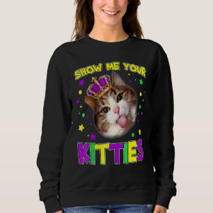 Sudadera Un gato gatito lindo me muestra tus gatitos mardi 