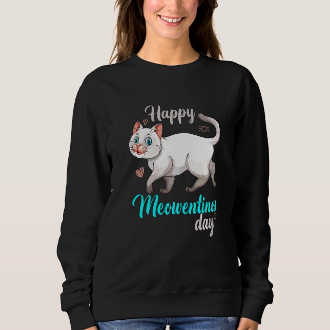 Sudadera Un Gato Gato Gatito Gracioso Y Feliz De Los Meowen (Anverso)