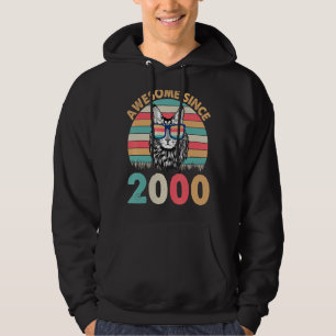 Sudadera Un Gato Increíble Desde 2000 Feliz Cumpleaños Para