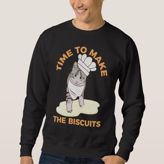 Sudadera Un gato lindo que necesita Biscuits Kitty (Anverso)