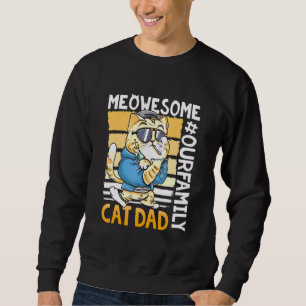 Sudadera Un gato maravilloso, papá, nuestra familia