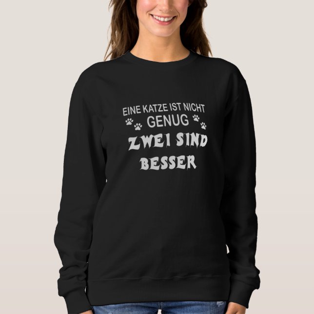 Sudadera Un gato no es suficiente Somos mejores fanáticos d (Anverso)