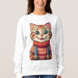 Sudadera Un gato sonriente
