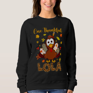 Sudadera Un gracias a la familia Lola Turkey Leopart Thankg