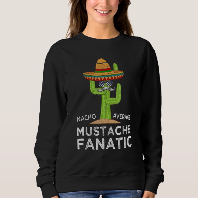 Sudadera Un gracioso meme diciendo bigote (Anverso)