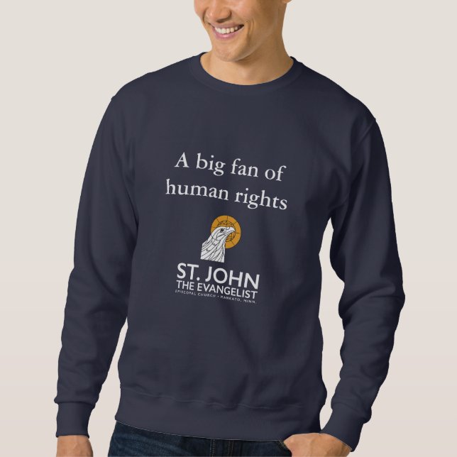 Sudadera Un gran fan de los derechos humanos (Anverso)