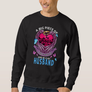 Sudadera Un Gran Trozo De Mi Corazón Vive En El Cielo Es Mi