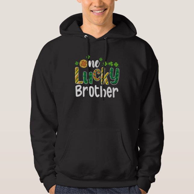 Sudadera Un hermano afortunado con atuendo familiar para el (Anverso)