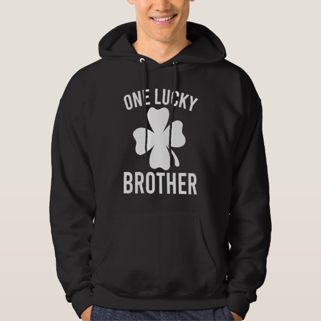 Sudadera Un Hermano Afortunado St Patricks Day Bro Irlandés (Anverso)