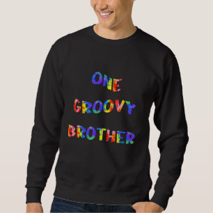 Sudadera Un Hermano Groovy Retro Vintage Throwback 60's 70