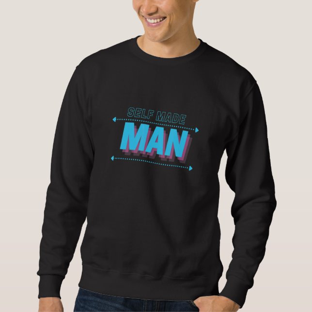 Sudadera Un hombre autohecho transgénero Transman Lgbtq Org (Anverso)