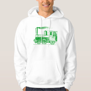 Sudadera Un hombre y su tren - Verde de hierba