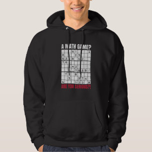 Sudadera Un Juego de Matemáticas ¿Hablas en Serio para un F