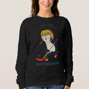 Sudadera Un juego más vamos a jugar al hockey sobre hielo