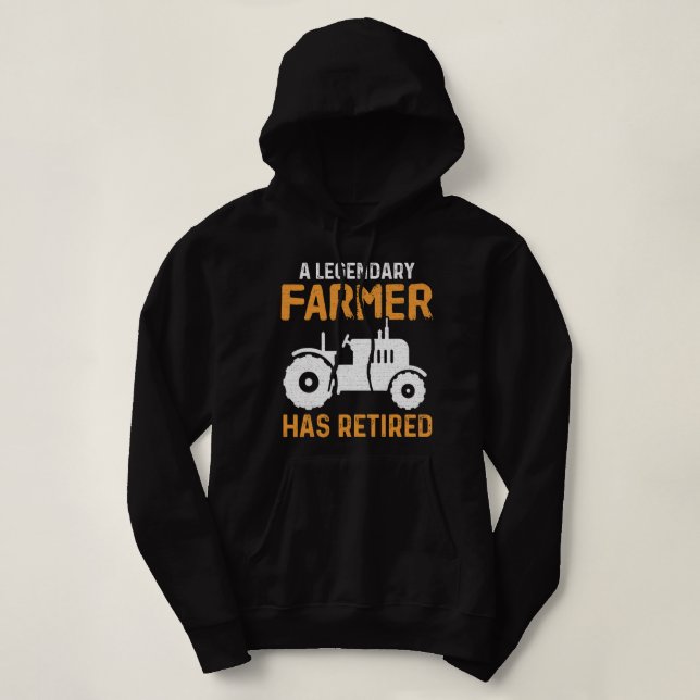 Sudadera Un legendario agricultor ha retirado su Gracioso F (Diseño del anverso)