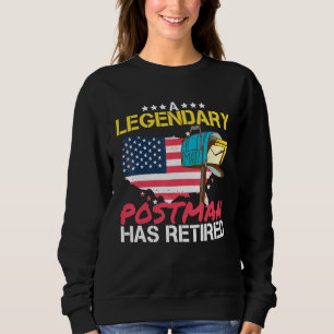 Sudadera Un Letrero Se Ha Retirado En Trabajo Postal I
