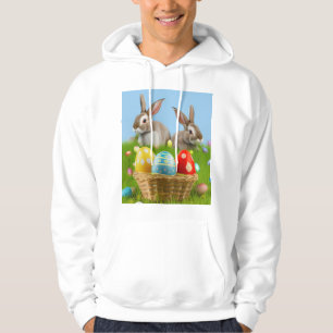 Sudadera Un lindo conejo de Pascua para un ánimo positivo