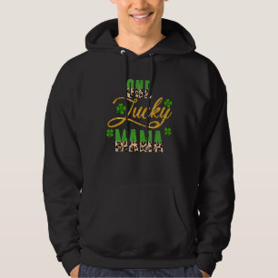 Sudadera Un Lucky Mama Leopardo Shamrock Happy St Patrick S
