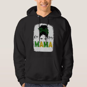 Sudadera Un Lucky Mama Messy Bun Leopard St Patrick S Day