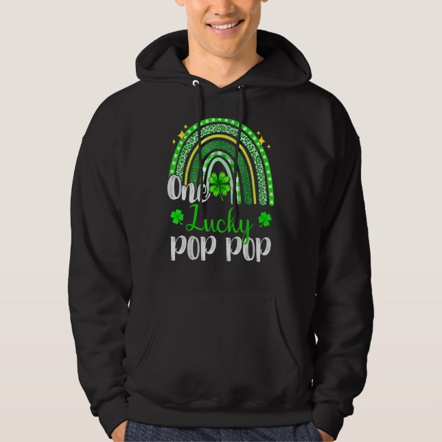 Sudadera Un lujoso leopardo pop pop imprime Rainbow St Patr (Anverso)