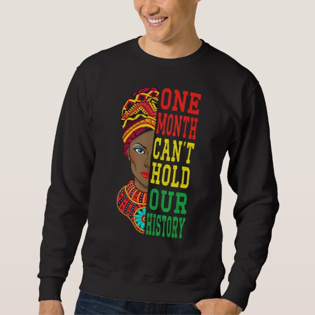 Sudadera Un mes no puede aguantar nuestro orgullo de histor (Anverso)