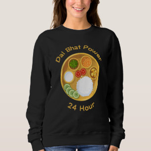 Sudadera Un nepalí gracioso dice que el poder de Dal Bhat 2
