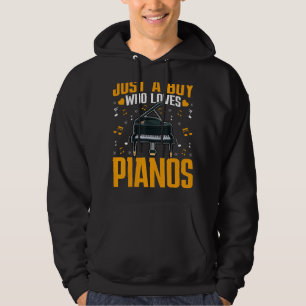 Sudadera Un niño que ama a los pianos - Gracioso amante del