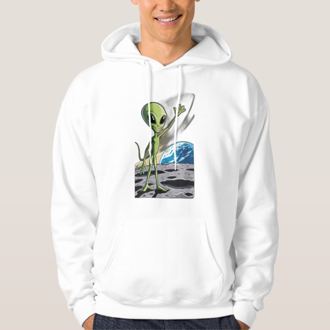 Sudadera Un OVNI secuestrando una vaca (Anverso)