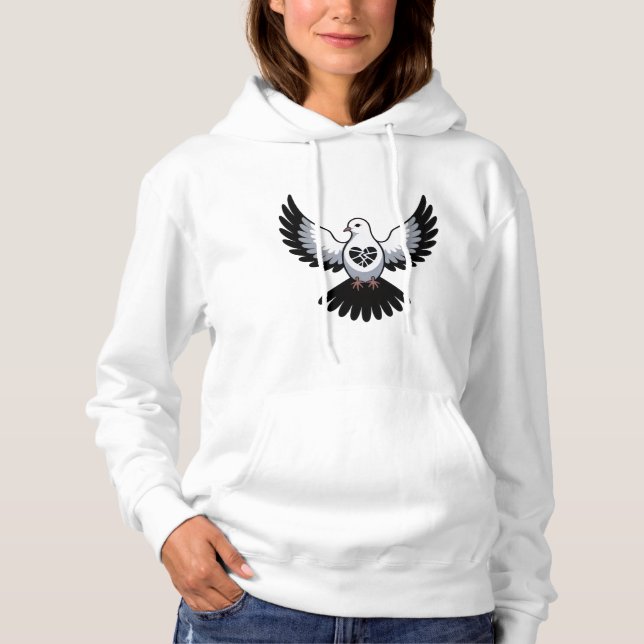 Sudadera un pájaro con alas extendidas, T-Shirt (Anverso)