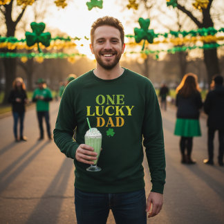 Sudadera Un papá afortunado | Regalo del Día de San Patrici