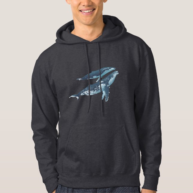 Sudadera Un par de ballenas jorobadas (Anverso)
