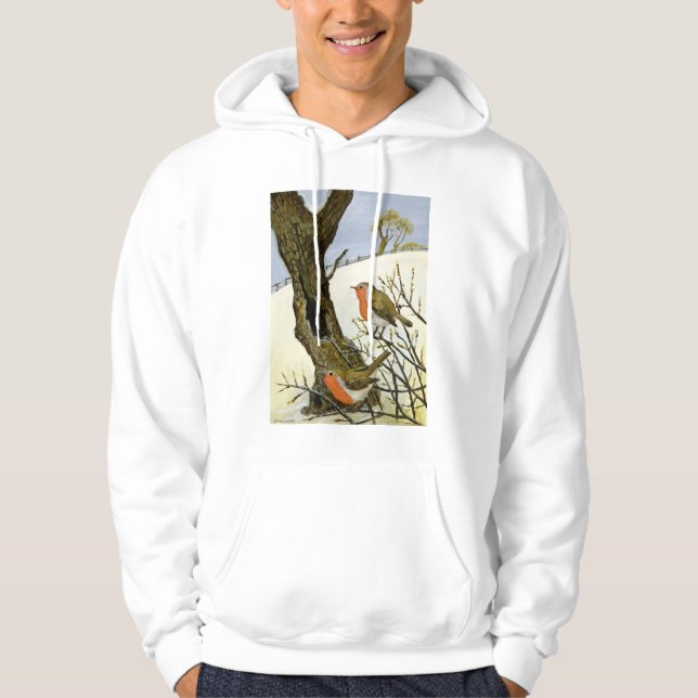 Sudadera Un par de petirrojos (Anverso)