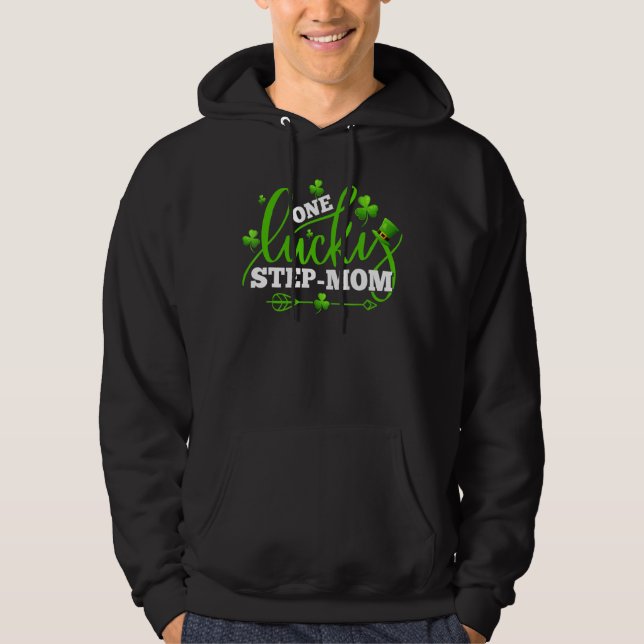 Sudadera Un paso afortunado mamá Shamrock St Patricks Day F (Anverso)