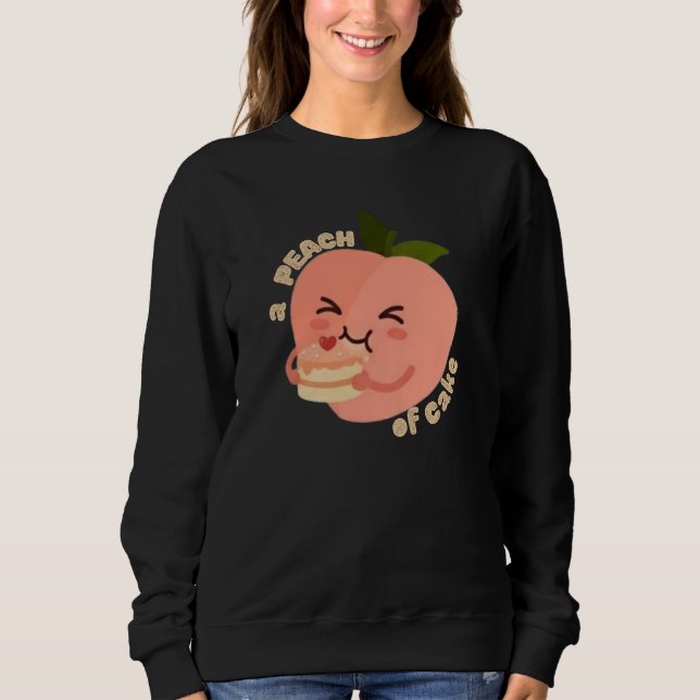 Sudadera Un pastel de melocotón (Anverso)