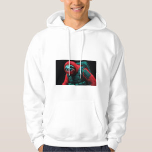 Sudadera un perezoso de cabeza roja con su uniforme de coma