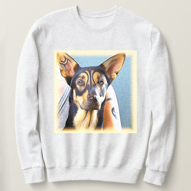 Sudadera "Un Perro Cuto" Foto Cute. ¡Hazte con una en Zazzl (Anverso del diseño)