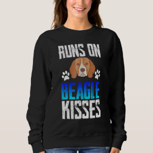 Sudadera Un Perro Divertido Corre En Besos Beagle