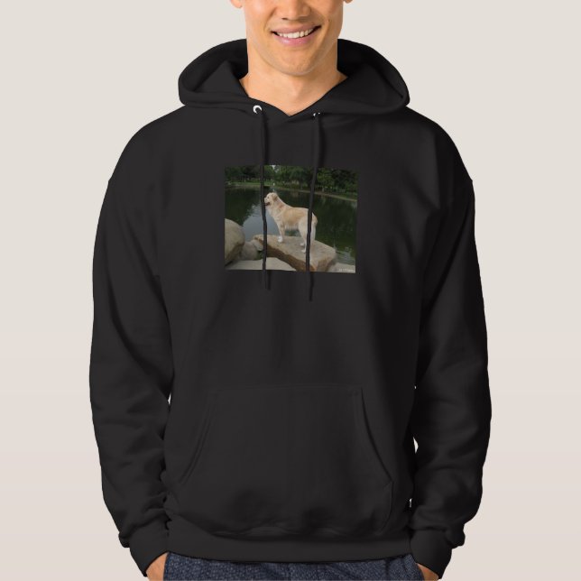 Sudadera Un perro en un estanque (Anverso)