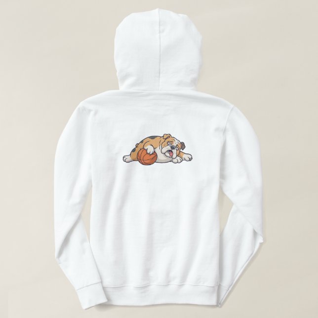 Sudadera Un perro perezoso (Reverso del diseño)