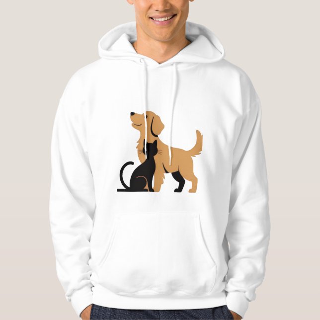 Sudadera un perro recuperador de oro, camiseta (Anverso)