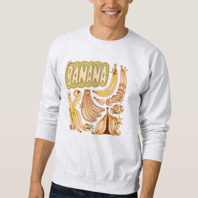 Sudadera Un plátano/Ilustracion de banana (Anverso)