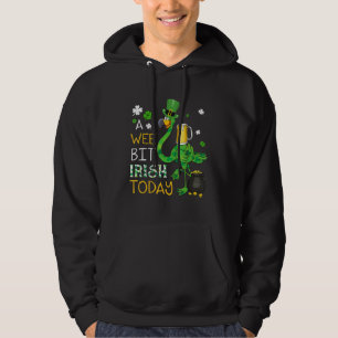 Sudadera Un Poco Irlandés Hoy Flamingo Verde Cerveza St Pat