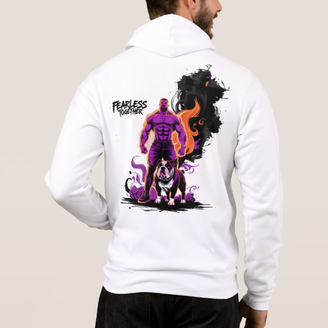 Sudadera Un poderoso hombre muscular (Reverso)